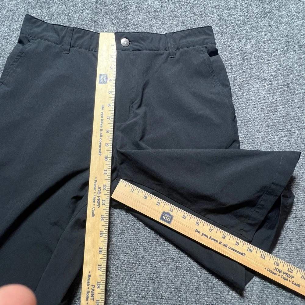 Adidas Golf Shorts Mens 30 Black Performance Stretch Flat Front Athletic Casual